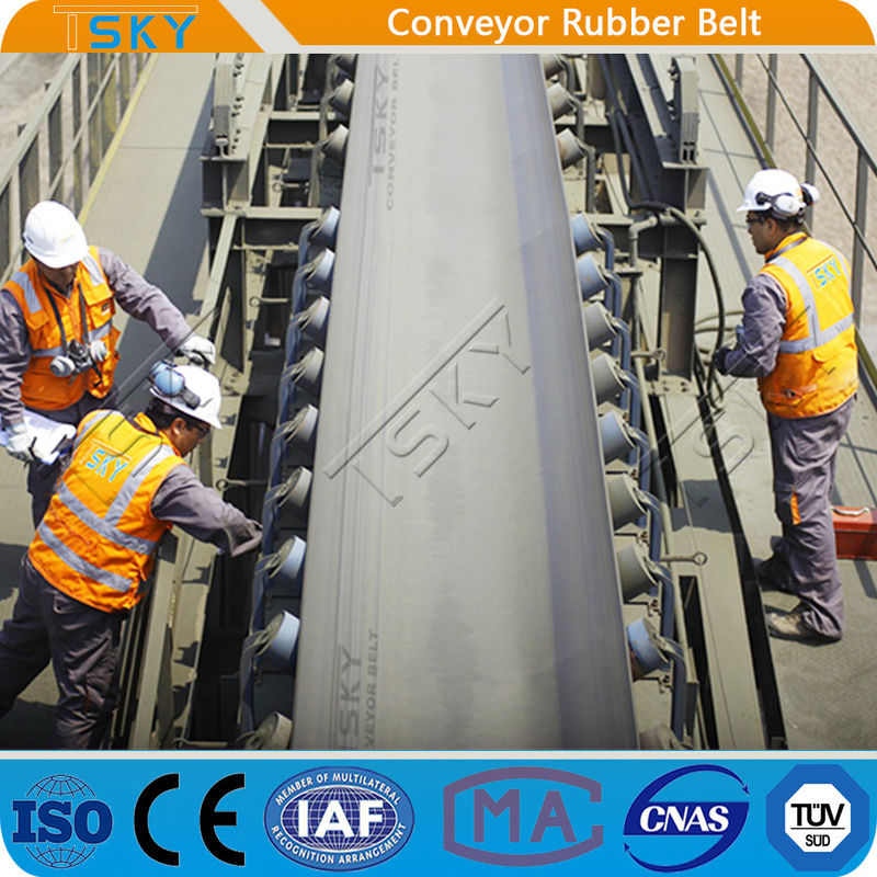 EP500/4 Polyester Rubber Conveyor Belt For Sand Mine Stone Crusher Coal